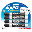 EXPO LOW ODOR DRY ERASE MARKERS BULLET TIP 2068909 - BLACK/WHITE - Brand New