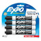 EXPO LOW ODOR DRY ERASE MARKERS BULLET TIP 2068909 - BLACK/WHITE - Brand New
