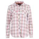 CANADA WEATHER GEAR WOMEN'S PLAID SHIRT, SIZE MEDIUM, BLUSH PINK/GRAY - Brand New