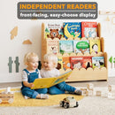 SPACEAID 3-TIER 29.6"W SCALLOPED BOOKSHELF MONTESSORI WOODEN 62MTSJ-01K-3N - Like New