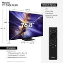 SAMSUNG QN77S90FAFXZA 77" 4K TV WITH A 2 YEAR AMBER PROTECTION PLAN 2025 - BLACK - Like New