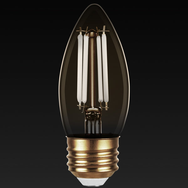 LUMINUS 300 LUMENS, 4 WATT, 3000 KELVIN,E26 BASE, FILAMENT BULB, LED - 3000K - Brand New