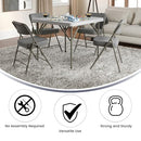 Flash Furniture Hercules Metal Folding Chair Cushioned Seat B006TAOB00 - Gray - Brand New