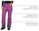 183131X ARCTIX WOMEN'S INSULATED SNOW PANTS 2X/29 AMETHYST MELANGE - Like New