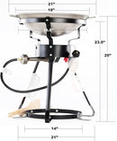 King Kooker 24WC 12" Portable Propane Outdoor Cooker with Wok 24WC - Black Like New