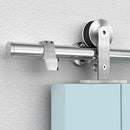 HAHAEMAIL 5FT Top Mount Stainless Steels Sliding Barn Door Hardware B081N2SYSD - Brand New
