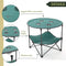 ARROWHEAD OUTDOOR 28” PORTABLE FOLDING TABLE 4 CUP HOLDERSNO KKS0231U - GREEN Like New