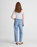 FREE ASSEMBLY THE DARTED BARREL-LEG JEAN SIZE: WOMEN 4 - FADED HORIZON WASHRIGID - Brand New
