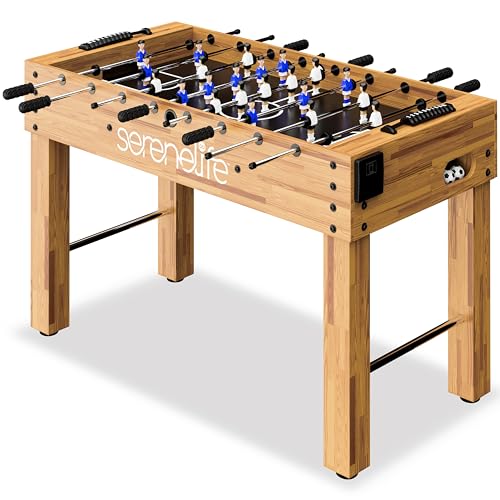 SERENELIFE FOOSBALL TABLE COMPETITION SIZED SET 2 BALLS 2 CUP HOLDERS - NATURAL - Like New