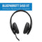 BLUEPARROTT 82% NOISE CANCELING OVER HEAD HEADSET S450-XT - BLACK - Like New