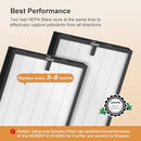 MORENTO 2 PACK GENUINE AIR PURIFIER REPLACEMENT FILTER FOR HY4866 AIR PURIFIER - Like New