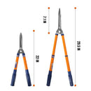 WADFOW Hedge Clippers with Adjustable Telescopic Handle & Wavy SK-5 Steel Blade - Like New