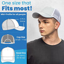 SHOHELL SOLID MESH CAP FOR MEN - BREATHABLE MID-PROFILE SNAPBACK - HEATER SILVER - Brand New