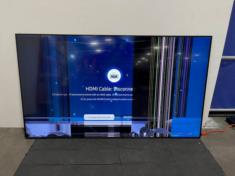 For Parts: SAMSUNG 85" Class QLED 4K UHD QN85Q70AAFXZA CRACKED SCREEN MISSING COMPONENTS