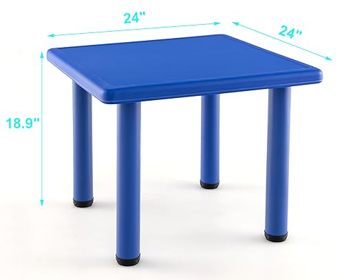 AXIDOU 24x24 Kids Activity Craft Durable Table - BLUE - Like New