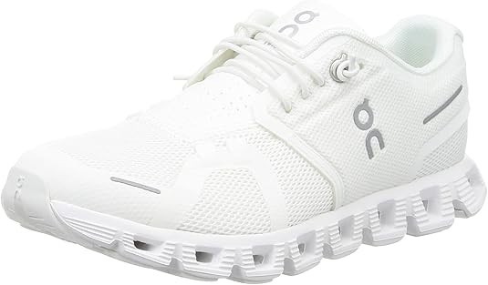 59.98373 On Women's Cloud 5 Sneakers Undyed-White/White 7 Like New