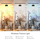 HOWMZON PICTURE LIGHT 16" ART LIGHT BLACK PICTURE LIGHT OPERATED 3CCT - BLACK - Like New