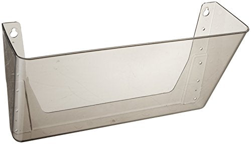 DEFLECT-O DEFLECTO DOCUPOCKET STACKABLE WALL POCKET LETTER 13" X 4" - SMOKE - Like New