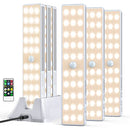 LIGHTBIZ LED CLOSET LIGHT WITH CHARGING STATION, 6 PCS 30LEDS MOTION SENSOR - Like New