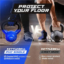 YES4ALL 45LB VINYL COATED/PVC KETTLEBELL, SINGLE - BLUE - Like New