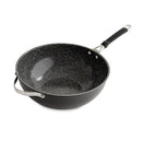 NORDIC WARE VERDE CERAMIC NONSTICK 12 INCH WOK 13853AMZM - BLACK - Like New