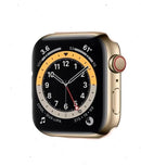 APPLE WATCH 6 GPS CELLULAR 44MM STAINLESS STEEL GOLD PINK SPORT BAND - Like New