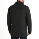 132962 Ben Sherman Men's Boris Classic Double Breasted Peacoat Charcoal L - Brand New