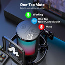 MAONO USB Gaming Microphone PC Noise Cancellation Condenser Mic DGM20 - Black - Like New