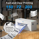 POLONO Bluetooth Thermal Shipping Label Printer, Wireless 4x6 Label Printer - Like New