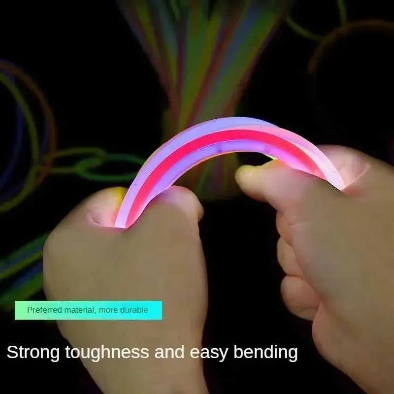GLOW 100PCS FLUORESCENCE LIGHT GLOW PARTY STICKS - Like New
