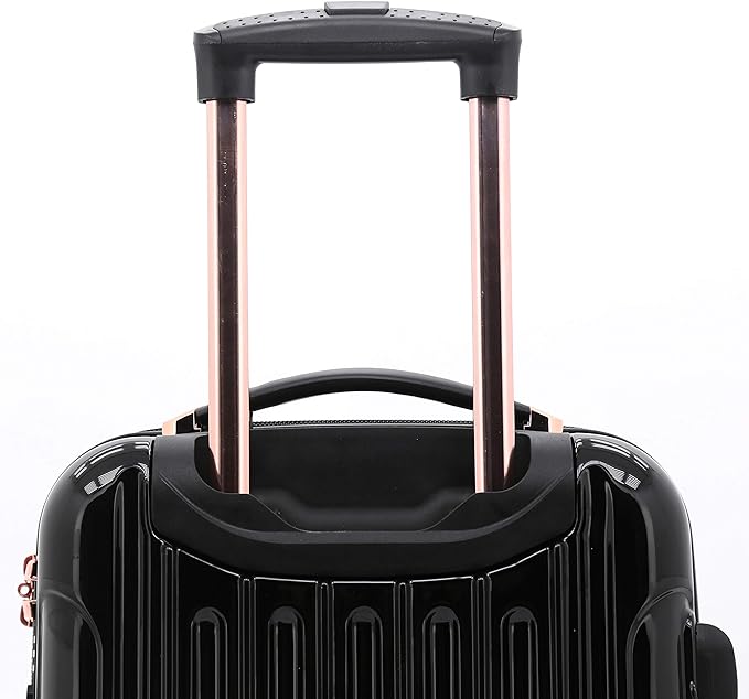 Kensie Women's Alma Hardside Spinner Luggage Expandable Carry-On 20" - BLACK Like New