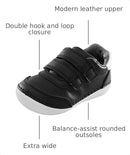 Stride Rite Baby Boys Soft Motion Kennedy Sneaker - Black - 6 Wide Toddler - Like New