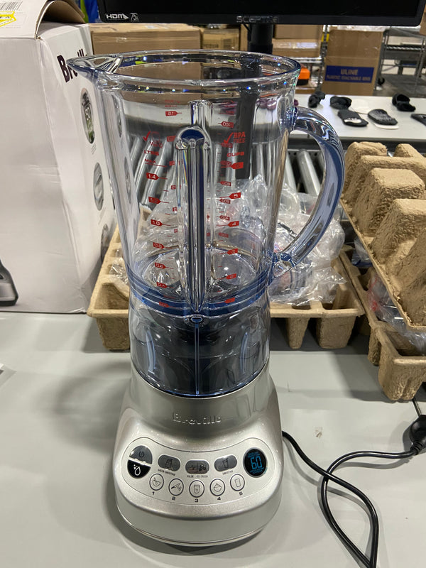 BREVILLE 5-SPEED FRESH AND FURIOUS BLENDER - SILVER - Like New