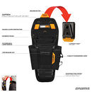 TOUGHBUILT CLIPTECH SERIES TECHNICIAN 7-POCKET TOOL POUCH TB-CT-36-L7 - BLACK - Brand New