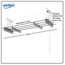 Wellex 6 ft Ceiling Mounted Laundry Drying Rack Space Save Pulley - New - Brand New