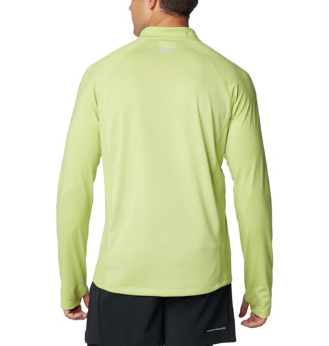 COLUMBIA MEN'S ENDLESS TRAIL 1/2 ZIP MESH LONG SLEEVES M - NAPA GREEN - Brand New