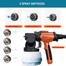 TILSWALL PAINT SPRAYER 800W HVLP SPRAY PAINT GUN WITH 1300ML CONTAINER-ORANGE - Like New