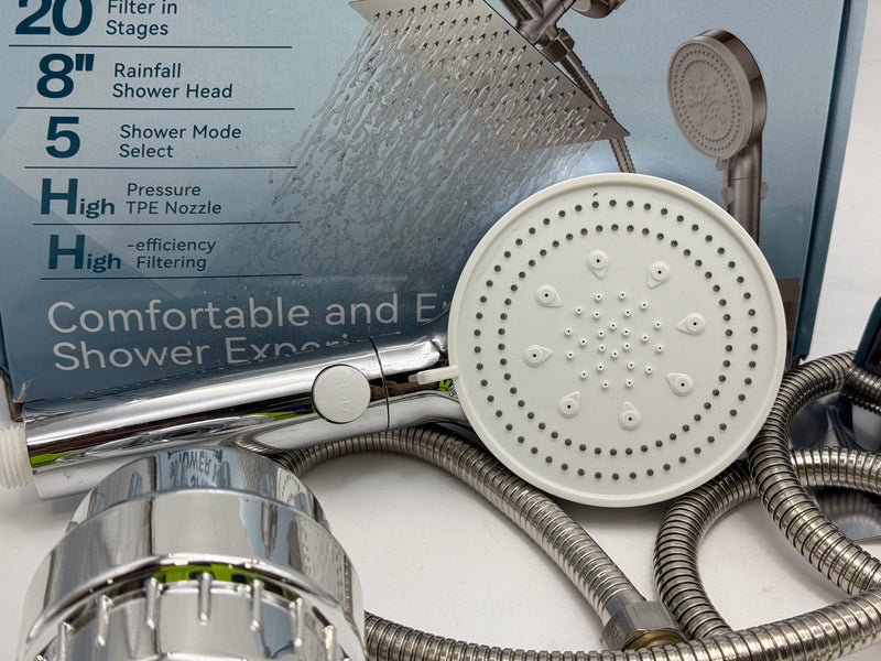 GENERIC HIGH PRESSURE SHOWER HEAD AND ACCESSORIES - Like New