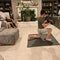 ALL IN MOTION INTERLOCKING FLOOR TILES -4PACK- 24 X 24 X 3/4 THICK - BLACK - Like New