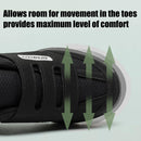 AIPAISTEPS MENS DIABETIC SHOES HOOK&LOOP STRAP SHOESWIDE NON-SLIP 8 XW - BLACK - Brand New