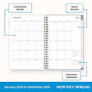 Blue Sky 2026 Weekly and Monthly Planner January 2026 - December 2026 143974-26 - Brand New