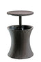 KETER PACIFIC COOL BAR OUTDOOR PATIO FURNITURE 7.5 GALLON WINE COOLER - BROWN - Like New