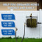 GREENER STAINLESS STEEL HOSE REEL FOR OUTSIDE WALL MOUNT - STAINLESS STEEL - Like New