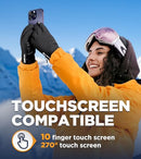 UMEWARM -10℉ WATERPROOF WINTER GLOVES MEN M WOMEN M - BLACK - Like New
