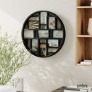 Umbra Luna Collage Picture Frame Holds Nine 4x6" Photos, Large 22" Black - Brand New
