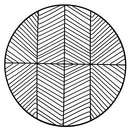 Koyal Wholesale Round 14.5" Black Modern Metal Wire charger Plates Set of 4 - Brand New