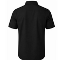 JAMES TAILOR SHORT SLEEVE KNIT BUTTON DOWN SHIRT - SIZE: MEN S - BLACK - Brand New