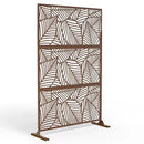 FENCY SUUS-NHB-S180120-RB-S092 LASER CUT METAL RUST OUTDOOR PRIVACY SCREEN BROWN - Like New