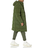 AMAZON ESSENTIALS MENS HOODED LONG PUFFER COAT MEN XXL DARK OLIVE AEMBT20254F23 - Like New