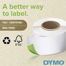 DYMO LW SELF-ADHESIVE NAME BADGE LABELS LABELWRITER 2-1/4'' X 4'',250 (1760756) - Brand New